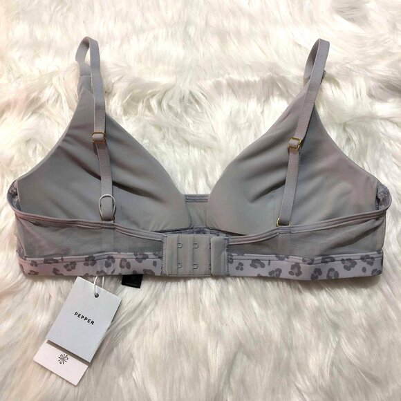 Limitless Wirefree Scoop Bra in Slate Leo (M) Pepper Bra NWT - Picture 4 of 10